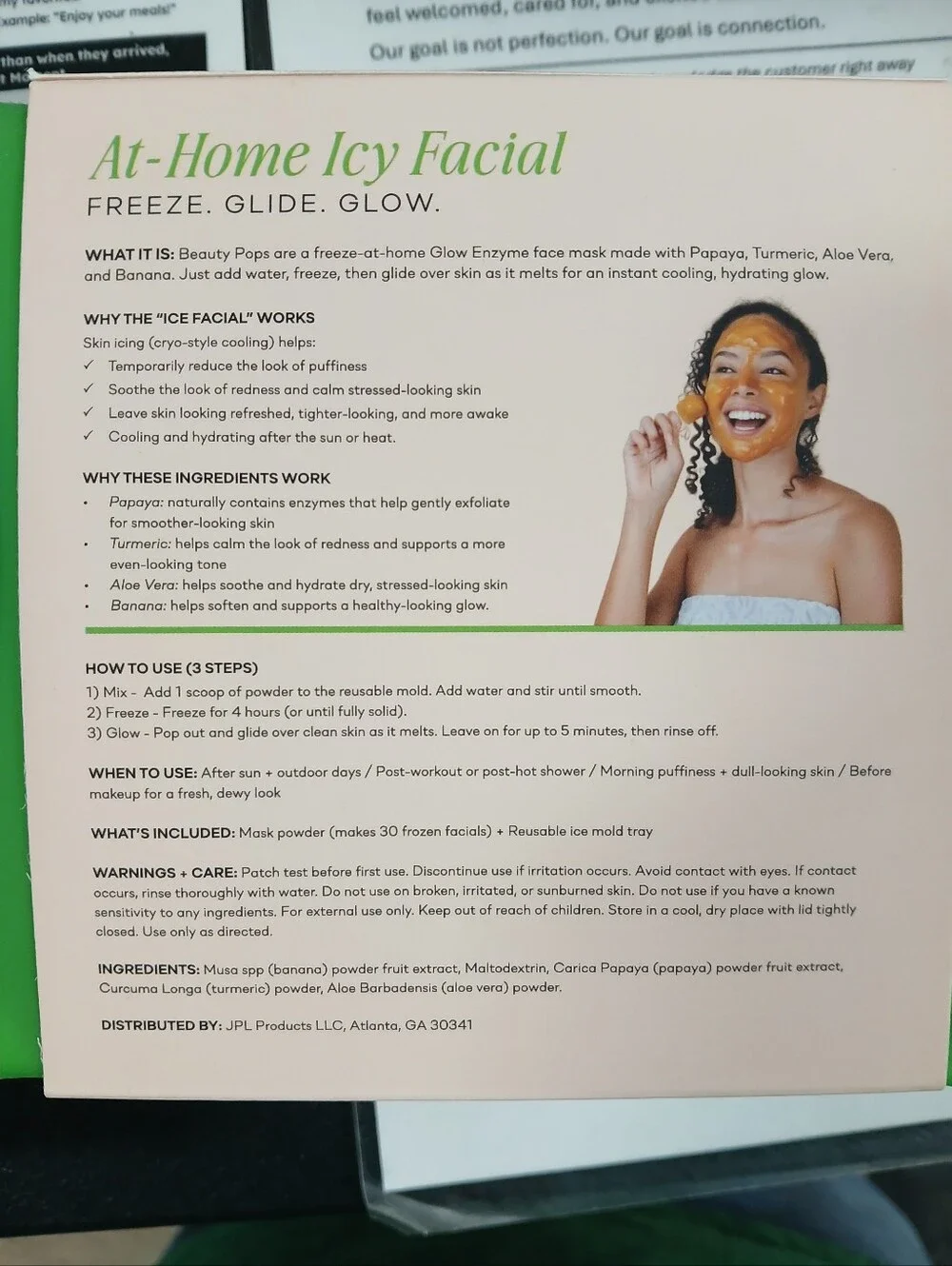 Beauty Pops Superfood Frozen Facial Mask
